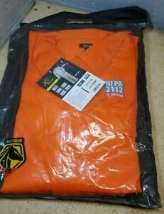 Black Stallion CF2117-OR  orange FR cotton coveralls 2XL fire resistant suit