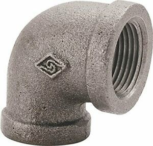 Elbow 90 Deg Black 3/8 In
