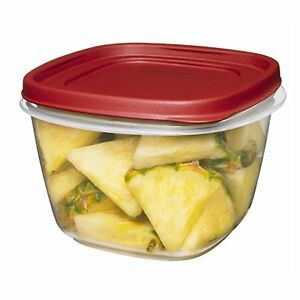 Rubbermaid Easy Find Lid Food Storage Container, BPA-Free Plastic, 7 Cup
