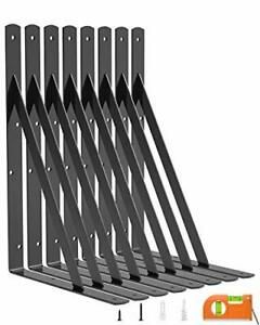 8-Pack Shelf Bracket 14 Inch for Floating Shelf, Heavy Duty Wall Mount L