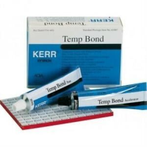 KERR TEMPBOND TUBES REGULAR EUGENOL TEMPORARY CEMENT TEMP BOND ( PLASTIC TUBES )