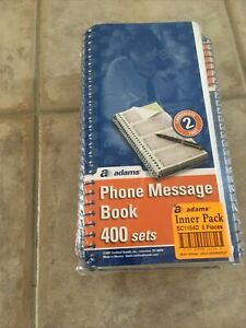 Adams Phone Message 2-part Carbonless 400 sets per book Package of 5 books