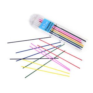 1 Box 0.7mm Colored Mechanical Pencil Refill Lead Erasable Student StationarY nd