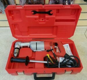 Milwaukee 3107-6 7 Amp 1/2&#034; Corded Heavy Right-Angle Drill Kit Pre-owned