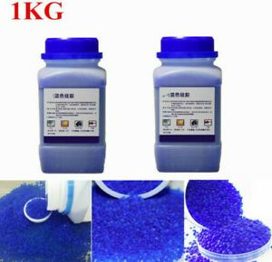 1kg Bule Reusable Silica Gel Beads Moisture Absorber Beads Color-Chang Desiccant
