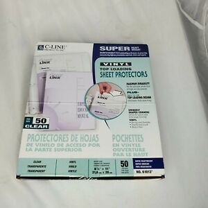 C-line Super Heavyweight Vinyl Sheet Protector, Clear, 11x8.5, 50/BX (CLI61013)