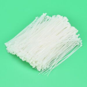 1000PCS White Nylon Cable Wire Zip Ties Self-locking Nylon Tie  With 3*120mm CW