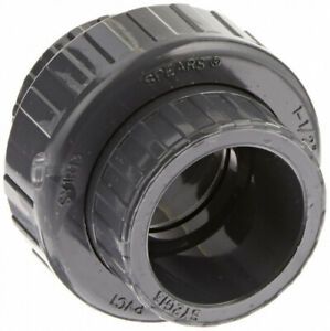 (2.5cm  - 1.3cm , 1) - Spears 857 Series PVC Pipe Fitting, Union with Viton