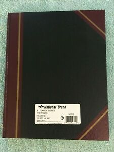 National 56-211 Record Book, 150 Pages, 10-3/8 x 8-3/8&#034;, Texhide Series New