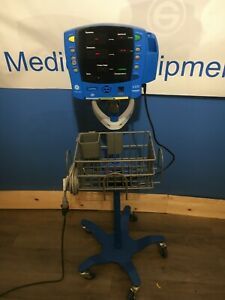 GE Dinamap carescape V-100 patient monitor w/ power pack &amp; cart - nice condition