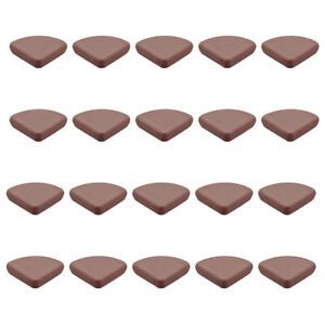 Corner Guards Table Corner Protectors Soft Silicone Brown 30x30x9mm , 20 Pcs