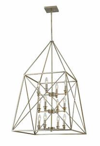 24 x 24 x 39 in. Tressle Antique Silver Pendant