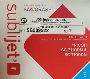 Sawgrass SUBLIJET-R Sublimation Ink Cyan For RICOH SG3110DN/ SG7110DN 05/31/22