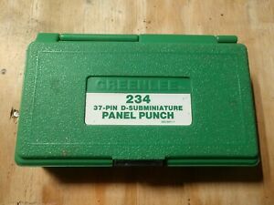 Greenlee 234 37-Pin D-Subminiature Panel Punch Kit