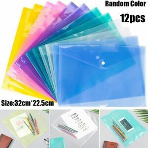 Office School Clear File Bags Document Bag Stationery Case Paper File Folder