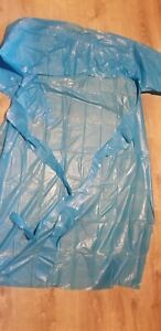 Lot of 25 Aprons.  MPG55B Eva Blue Processing Gowns. Food Handling, Art, Etc