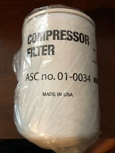 Compressor Filter ASC No. 01-0034 Air Supply Company NEW