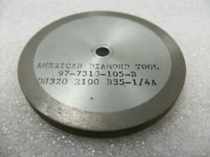3&#034; x 1/4&#034; x 1/4&#034; 1V1 V-Face Style Diamond Grinding Wheel 320 Grit, 100 Con. New