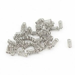 0.2&#034; OD x 0.02&#034; Wire Dia x 0.57&#034; Long Compression Spring Connectors 20Pcs