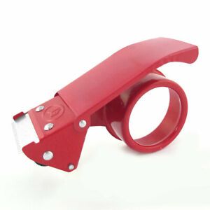 Packaging Parcel Handheld 2&#034; Adhesive Tape Dispenser Cutter Red