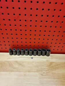 Snap-on IMDM Series 10-19mm 12 Point 10 Pc 1/2&#034; Dr Impact Socket Set GREAT COND.