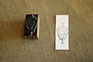 1960s Printing Letterpress Printer Block Decorative Print Cut DOOR KNOCKER #127