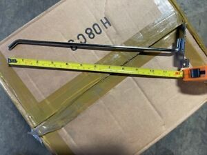New (100) 12&#034; J. A. Chrome Slotwall Board Hooks Shelving Slatted Sliding SWH12