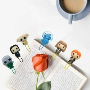 50pcs Hot Icon Bookmarks Anime Book Mark Paper Clips Page Holder Stationery for