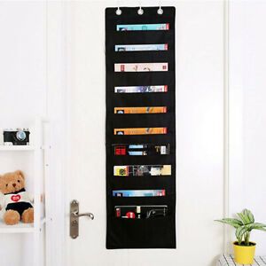 10Pockets Home Hanging File Folder Organizer School Office 3Hook Wall Mounted LW
