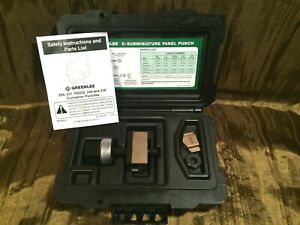 NEW GREENLEE 229 9-PIN D-SUBMINIATURE PANEL PUNCH EXCELLENT CONDITION