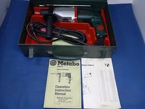 Metabo 6020 B Rotary Hammer Drill Long Cord 120v West Germany Power Tool