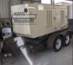 GENERAC 50 kW Trailer-mounted Generator - Daewoo Diesel - 96 Hours - Ready 2 Go!