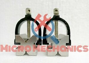 Precision Engineers Vee Blocks With Clamps Set V Block Matched Pair India&#039;s Best