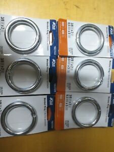 Lot of 30 Harness Rings 3/8&#034; x 2 Welded Round Ring 900lb Zinc Plated