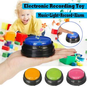 Squeeze Led Toy Speak Talking Sound Record Answer Buzzer Alarm Button For