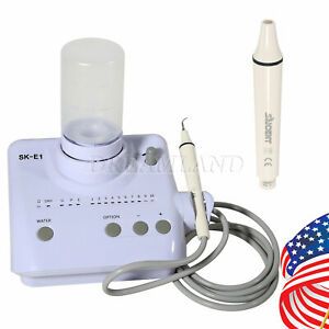 Dental Portable Ultrasonic Scaler 2*Water Bottles Handpiece Fit EMS Cavitron E1Z
