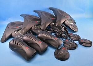 Lot of 4 Polycom 2201-16200-601 with 4 of 2201-07155-605 &amp; 3 of 2201-16020-60