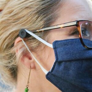 Mask Holder with Pain Relief Buttons, Adjustable Face Mask Attachment, 2 Pcs