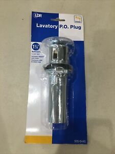 5056440 1-1/4&#034; X 5&#034; Chrome Plated Brass Pop Up  Plug 1/Crd, by Ldr Industries