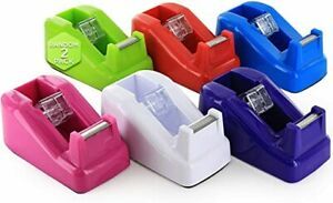 Mini Core Desktop Tape Dispenser with Tape Refills Non-Slip Home One Hand Tape