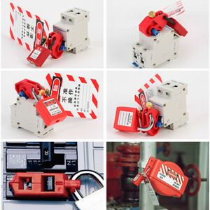 20 Pack Universal Small Circuit Breaker Fuse Lockout with Twisted Screw Red