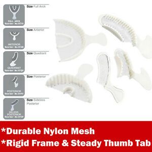 10/50 Pcs Dental Bite Registration Disposable Impression Triple Trays Sideless