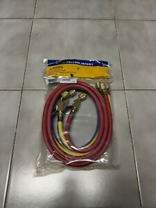 NEW Yellow Jacket 29985 PLUS II 60&#034; Charging Hose (RYB) 3-Pack