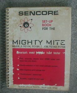 Set up book for Sencore Mighty Mite tube testers