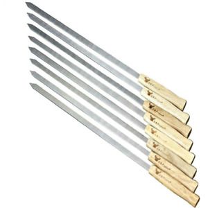 G  F 17-Inch Long, Large Stainless Steel Brazilian-Style Bbq Skewers, Kebab Kab