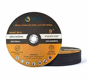 S SATC 25 PCS Cut Off Wheels 9” x .075” x 7/8” Cutting Wheel Die Grinder Cut ...