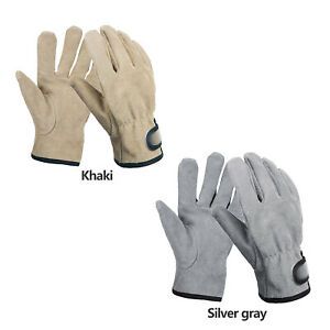 Thick Wear-resistant  Protection Gloves Outer Cowhide / Inner Layer-polyester