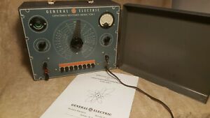 Vtg GE YCW-1 CAPACITOR TESTER Capacitance ANALYZER METER Bridge heathkit sprague