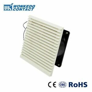 FK-3322-230 Double Ball Bearing Fan Ventilation Filter Set Grille Louvers Blower