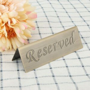 Table Reserved Sign Durable Use Double Side Reserved Sign Double-Sided Tips
